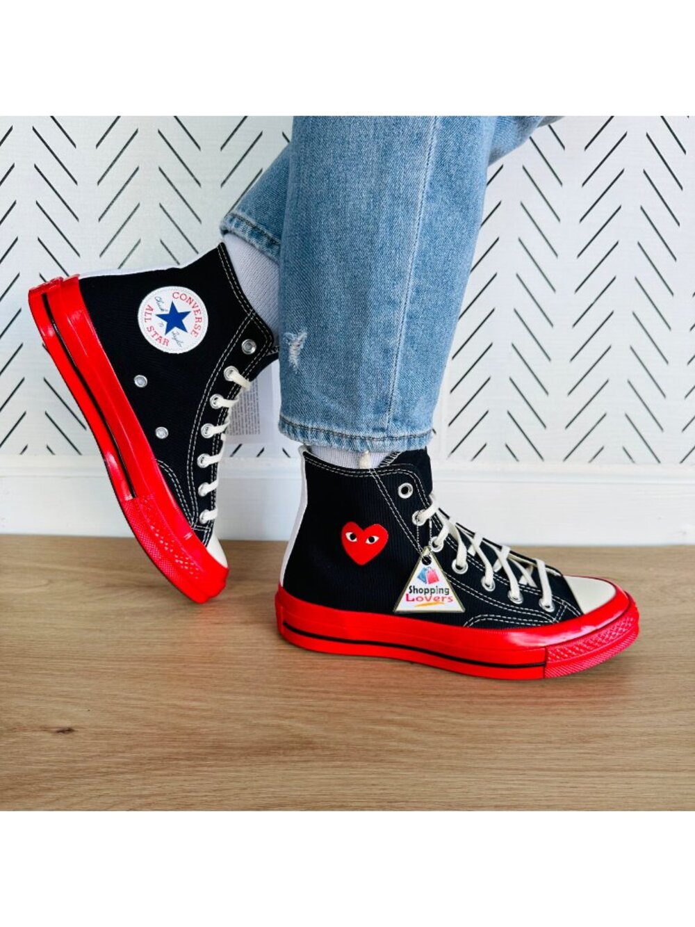 ⭐CONVERSE CDG Hearts Chuck 70 Comme des Garcons 12 Womens Shoes Sneakers A01793C